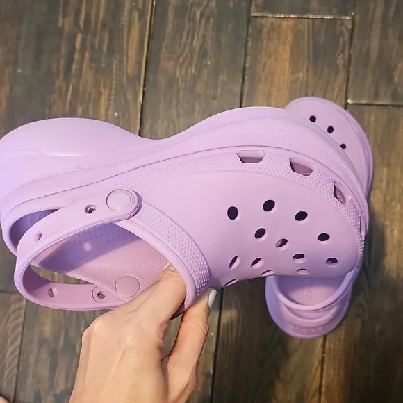 Crocs Bae Platform Clog Purple Women's Size 6 - Picture 3 of 8